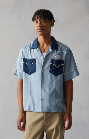 Embroidered Western Camp Shirt image number 1