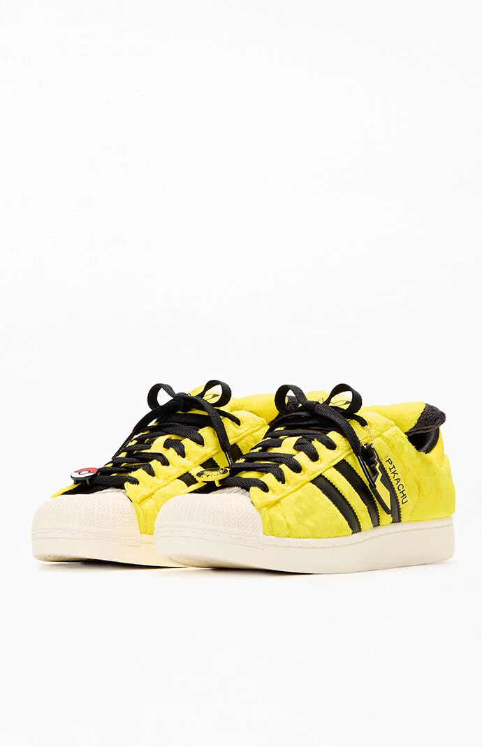 adidas Black & Yellow Pokémon Superstar II Shoes