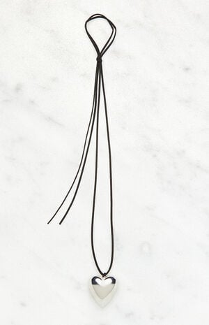 Heart Charm Rope Necklace image number 1