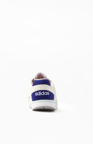 White & Purple A.R. Trainer Shoes image number 3