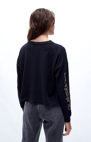 Oversized Cropped Long Sleeve T-Shirt Oversized Cropped Long Sleeve T-Shirt image number null