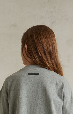 Kids Concrete Heather Classic Crew Neck T-Shirt image number 5