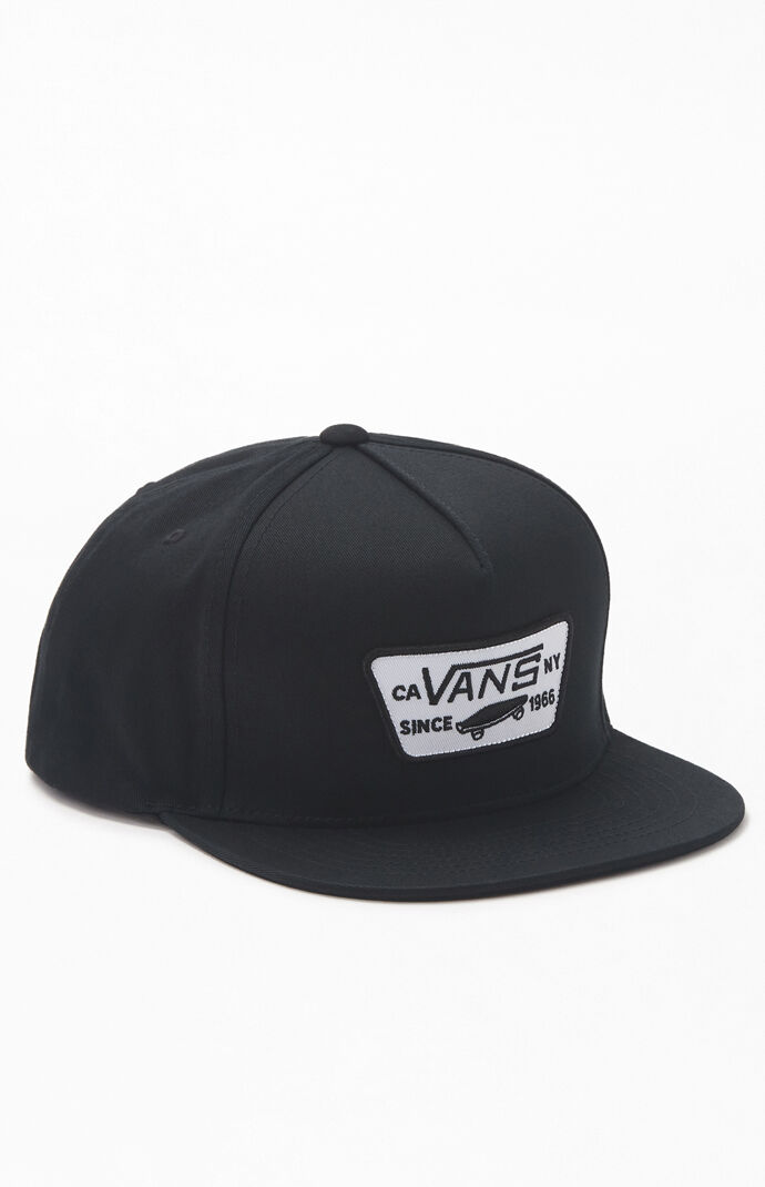 True Black Full Patch Snapback Hat