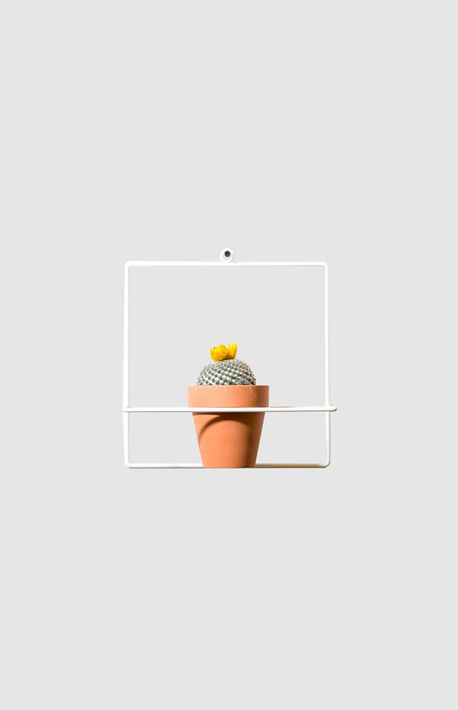 White Square Wall Planter