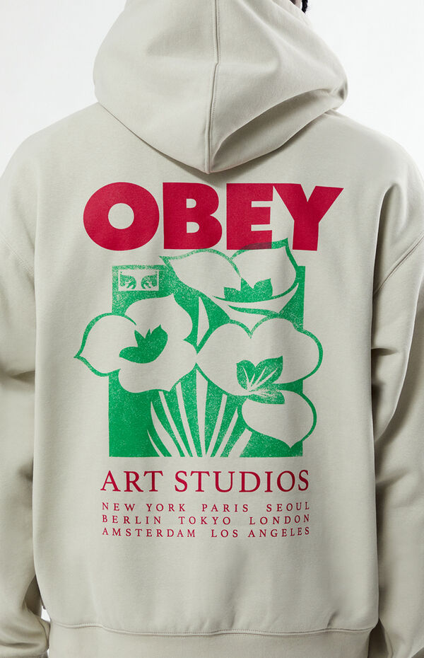 Obey Art Studio Flowers Hoodie PacSun