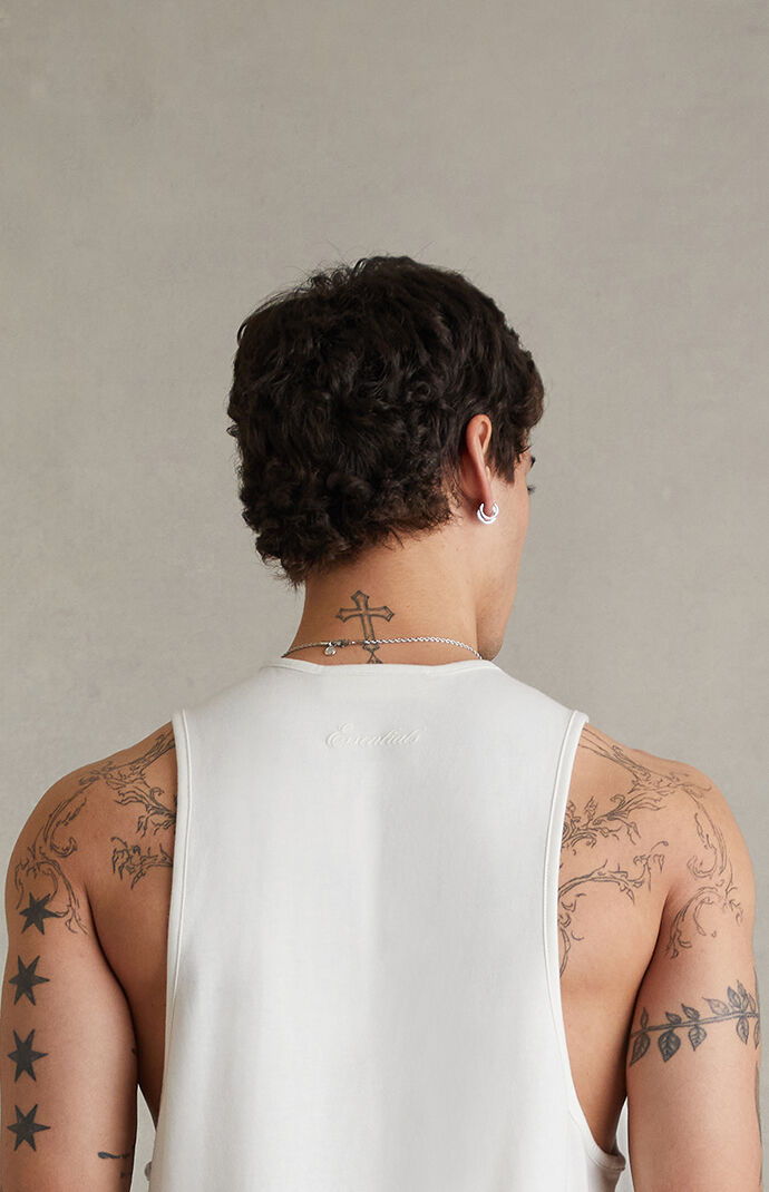 Fear of God ESSENTIALS Ivory Signature Tank Top