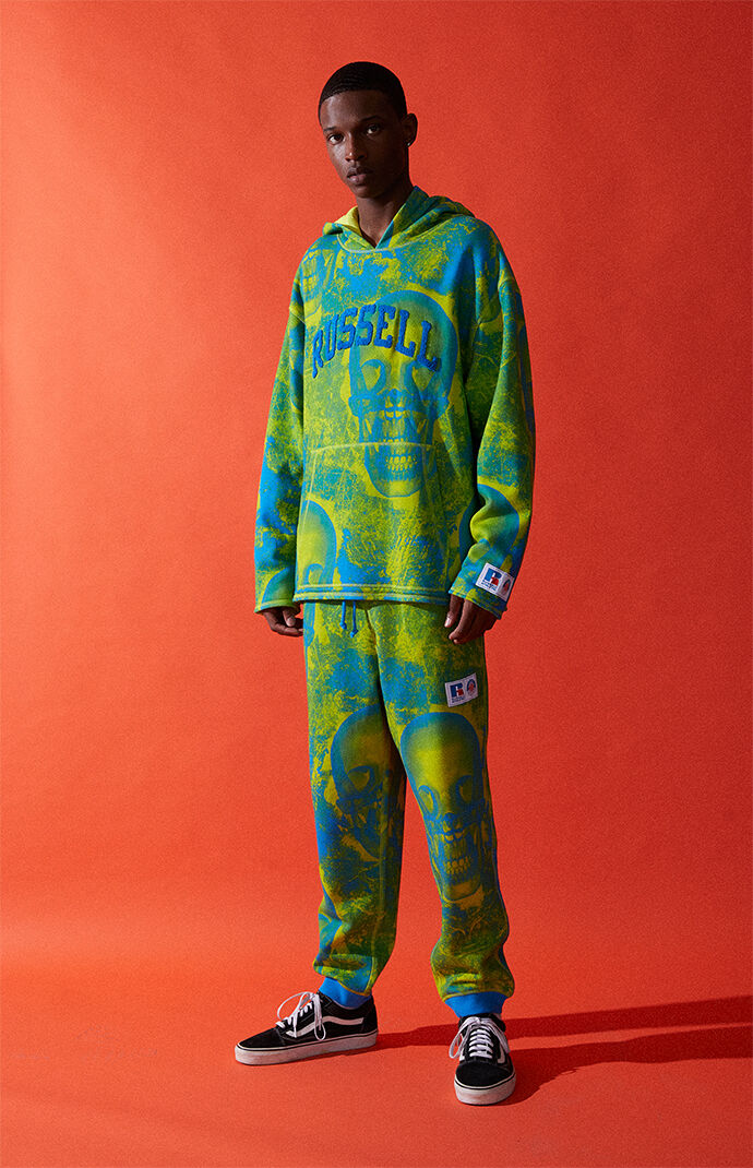 x Russell Athletic Blue Graphic Sweatpants