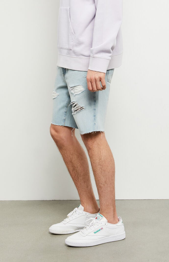 Light Indigo Denim Shorts