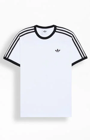 White Three Stripe T-Shirt image number 1