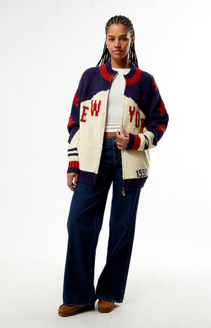 Storm Knit Mock Neck Zip Up Sweater image number 5