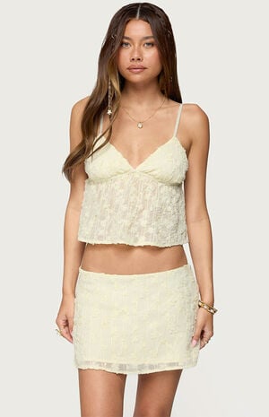 Leora Textured Floral Babydoll Top Leora Textured Floral Babydoll Top image number 1