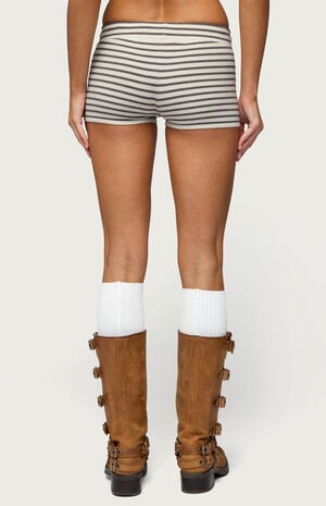 Lillian Striped Knit Shorts image number 3