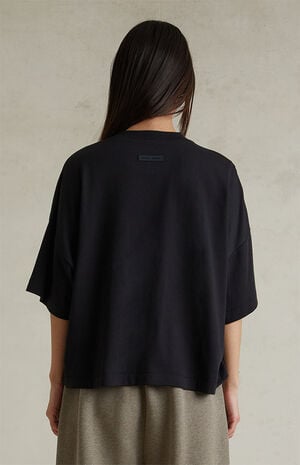 Women's Jet Black Boxy T-Shirt Women's Jet Black Boxy T-Shirt image number 4