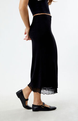Layered Mesh Midi Skirt image number 3