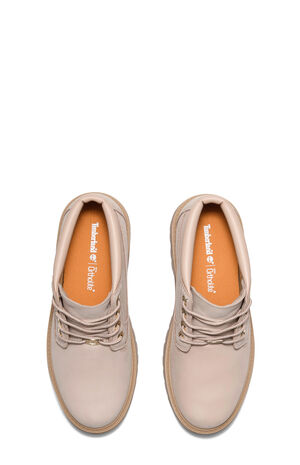 Women's Light Beige Stone Street Mid Lace-Up Boots image number 2