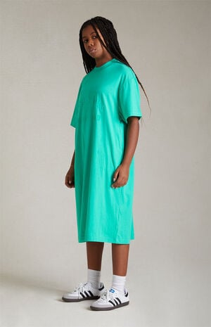 green emerald velvet dress La La Mint (8202) ~ Lucy 3/4 Sleeve V-Neck Dress – Whimsy Rose main image 0
