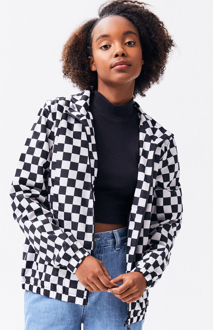 checkered vans jacket