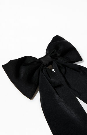 Medium Satin Bow Barrette image number 2