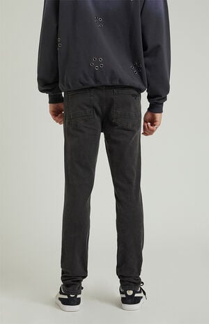 Bryce Stacked Skinny Jeans Stretch Ripped Black image number 4