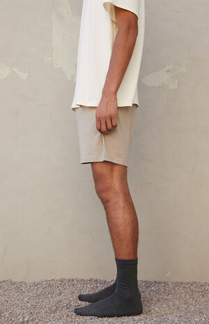 Tan Lounge Shorts Tan Lounge Shorts image number null