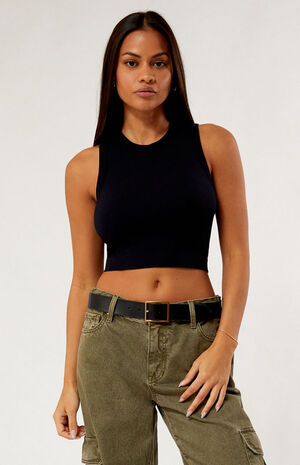 High Neck Seamless Tank Top image number 3