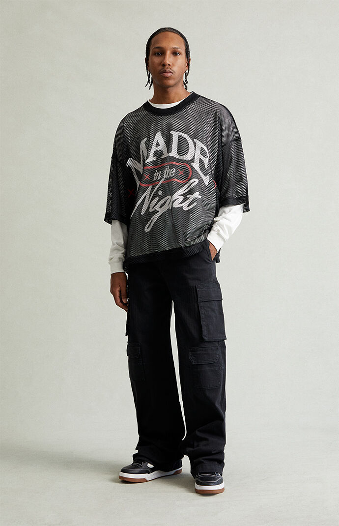 Pacsun Blake Extreme Baggy Pants Stretch Cargo Black