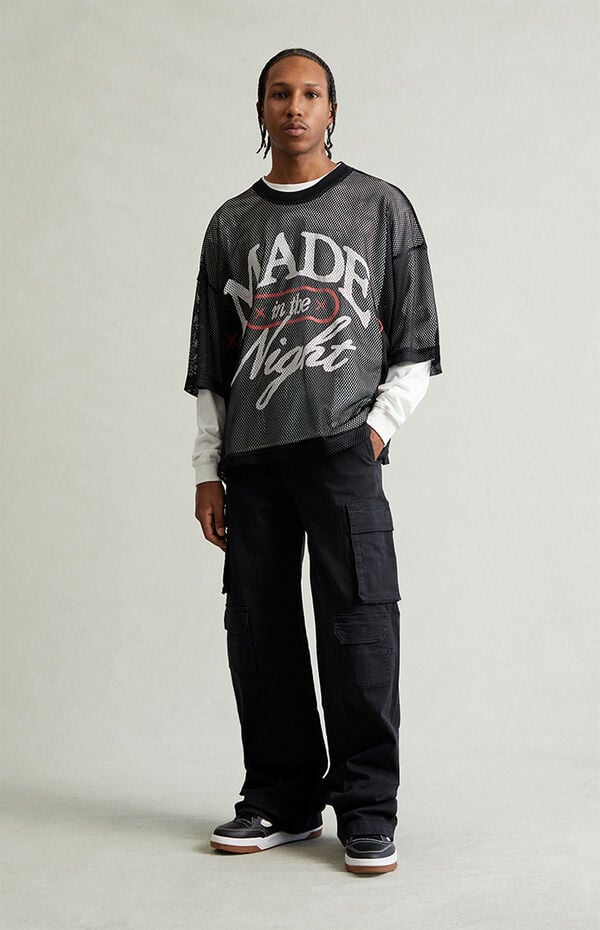 Pacsun Blake Extreme Baggy Pants Stretch Cargo Black