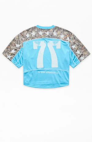 Cropped Mesh Short Sleeve Jersey image number 2