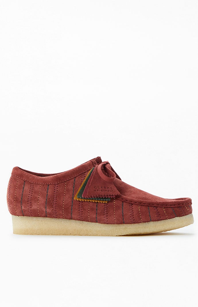 Clarks Burgundy Wallabee Shoes PacSun