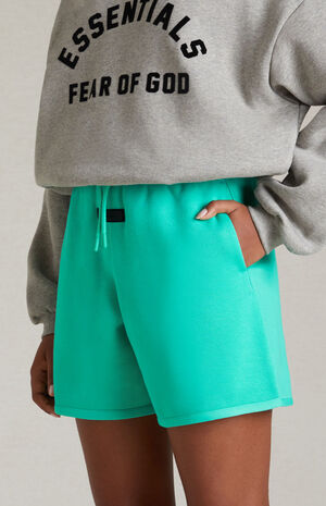 Essentials Mint Leaf Sweat Shorts image number 4