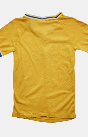 '80s Knit Striped Jersey V-neck Top image number 2