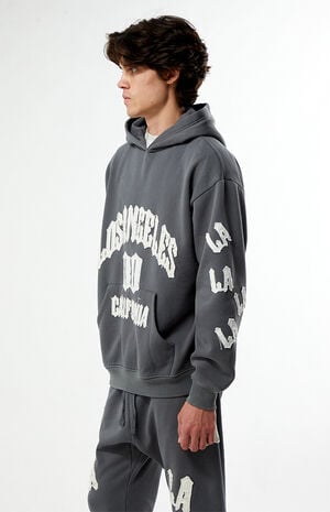 Los Angeles Raw Applique Hoodie image number 3