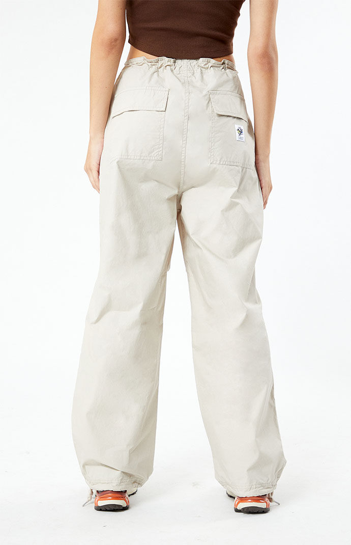 【DEARMINE】Pocket Pin Tuck Parachute Pants Pleated parachute pants – Parinmi