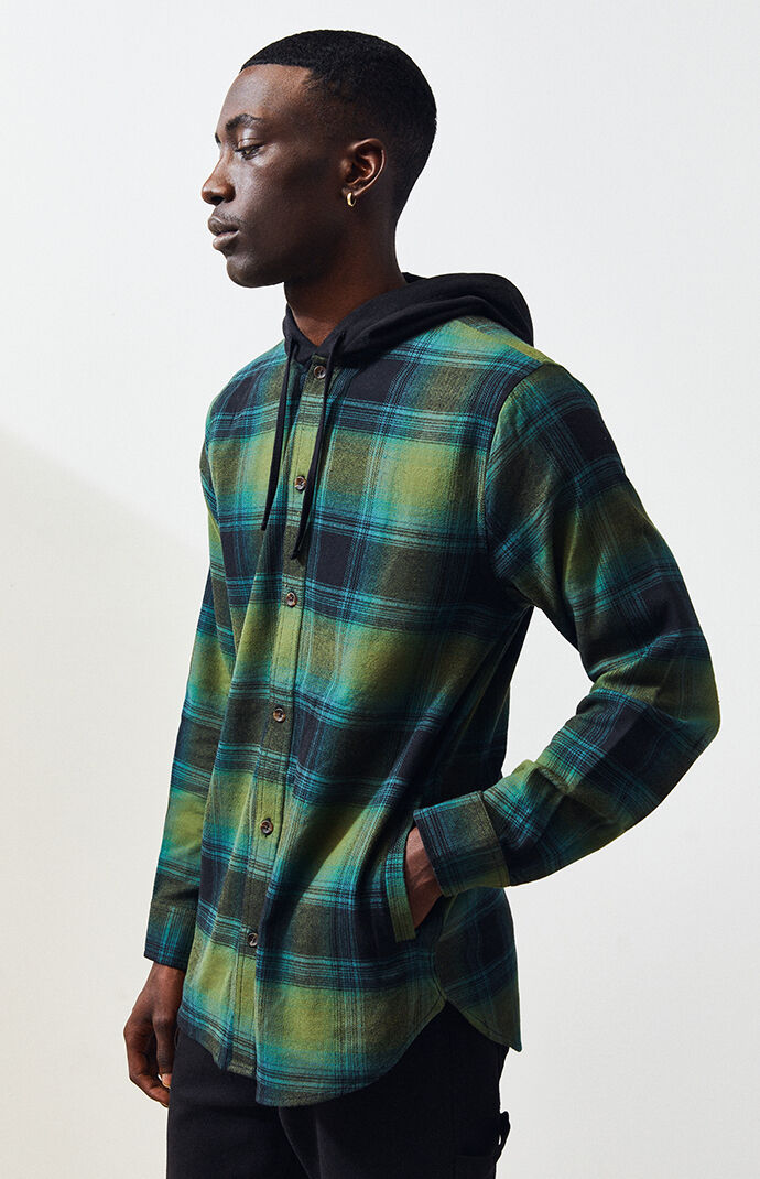 pacsun flannel hooded