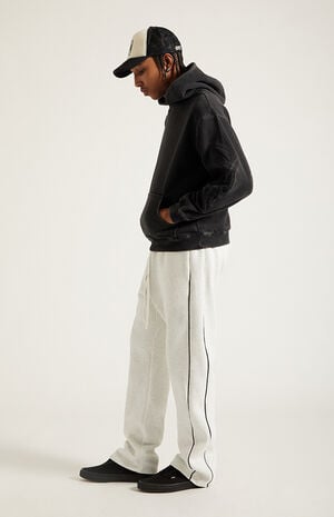Gray Piping Track Sweatpants image number 6