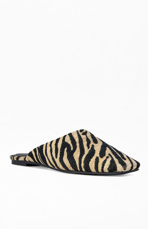 Women's Raphel Zebra Leather Flats image number 2