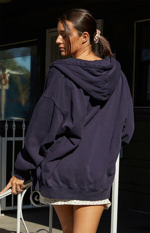 Blue Full Zip Hoodie image number 4