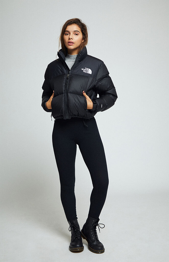 The North Face Nuptse Cropped Jacket Pacsun