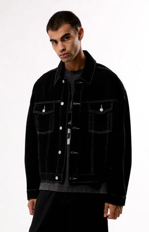 Black Downtown Jean Jacket image number 3