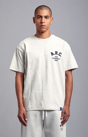 Heather Grey Field Vintage Wash Heavyweight Oversized T-Shirt image number 2