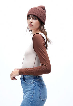 Keyhole Split Long Sleeve Top image number 2