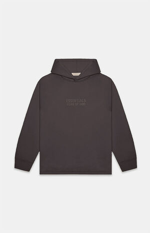 Off Black Relaxed Hoodie image number 1