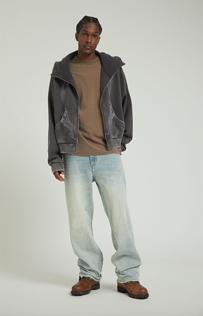 Image: Light Tinted Indigo Baggy Jeans