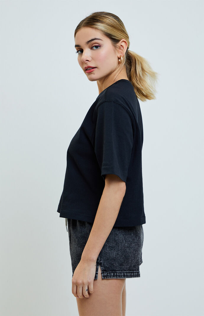 Gold Trefoil Cropped T-Shirt