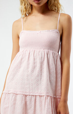 Ruched Bow Tie Babydoll Mini Dress image number 2