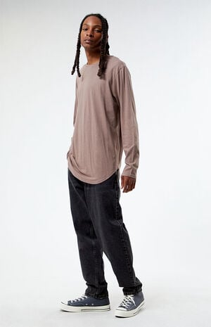 Basic Fit Scallop Long Sleeve T-Shirt image number 3