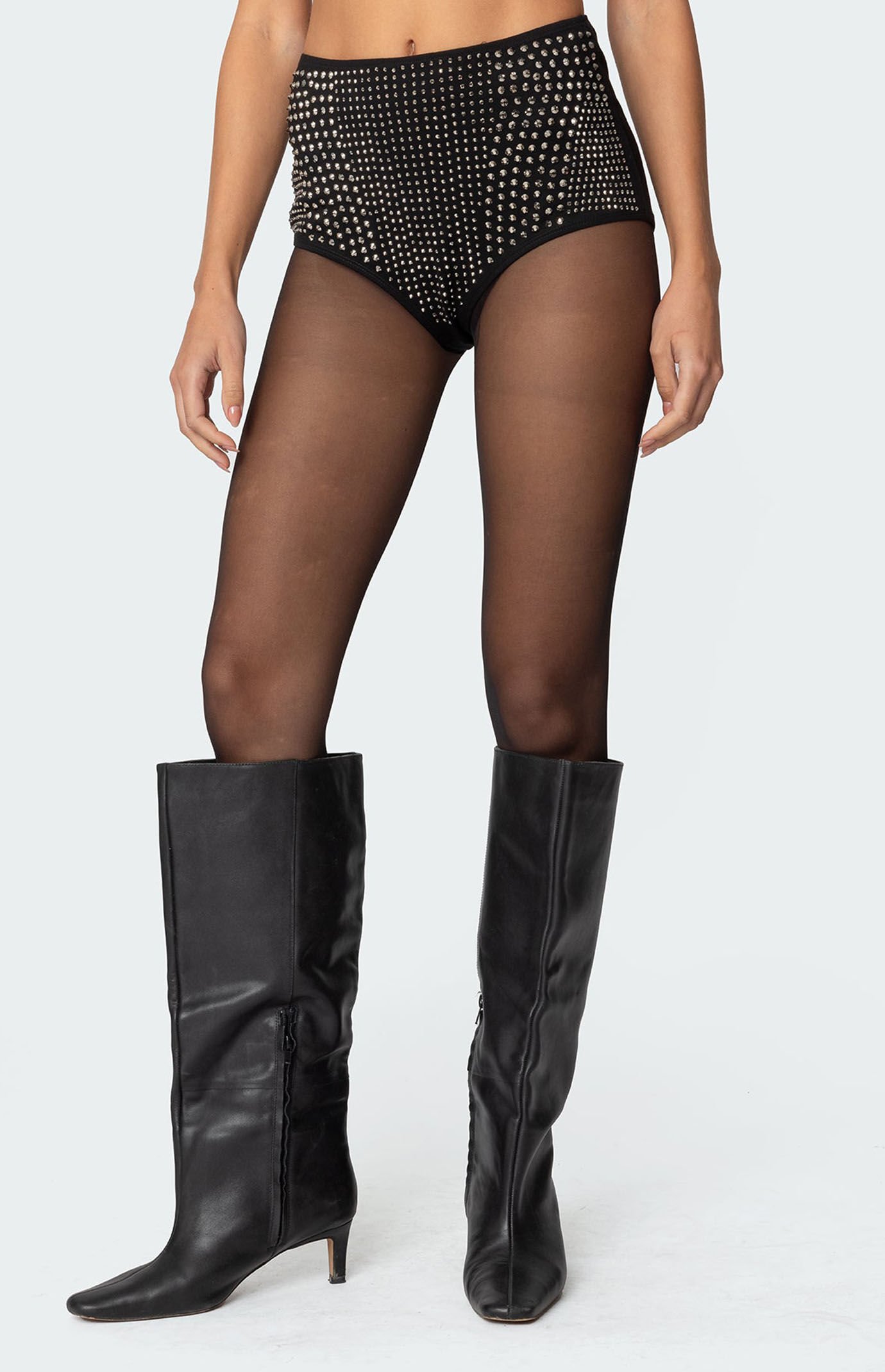 【as\"on】GEM MICRO SHORTS Edikted Wavy Baby Sequin Micro Shorts | PacSun