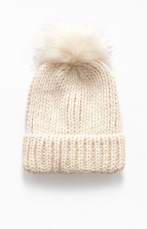 Faux Fur Pom Beanie image number 1