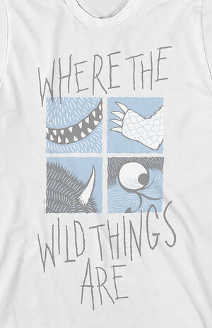 Kids Where The Wild Things Are Monster Parts Grid T-Shirt image number 2