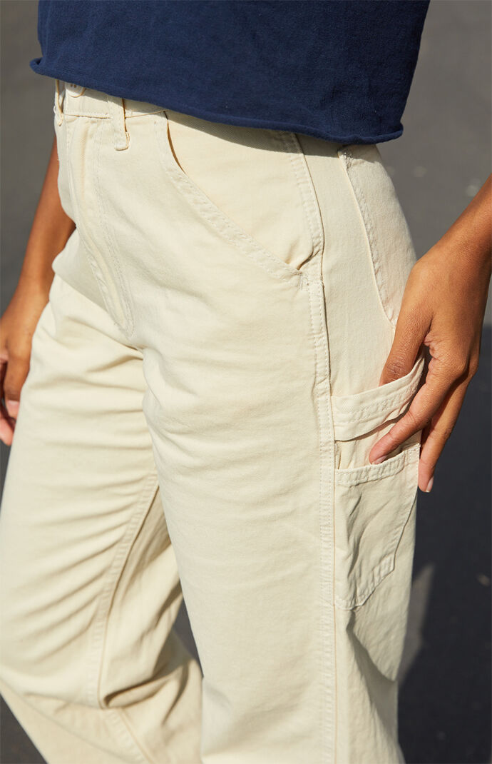 pacsun off white cargo pants